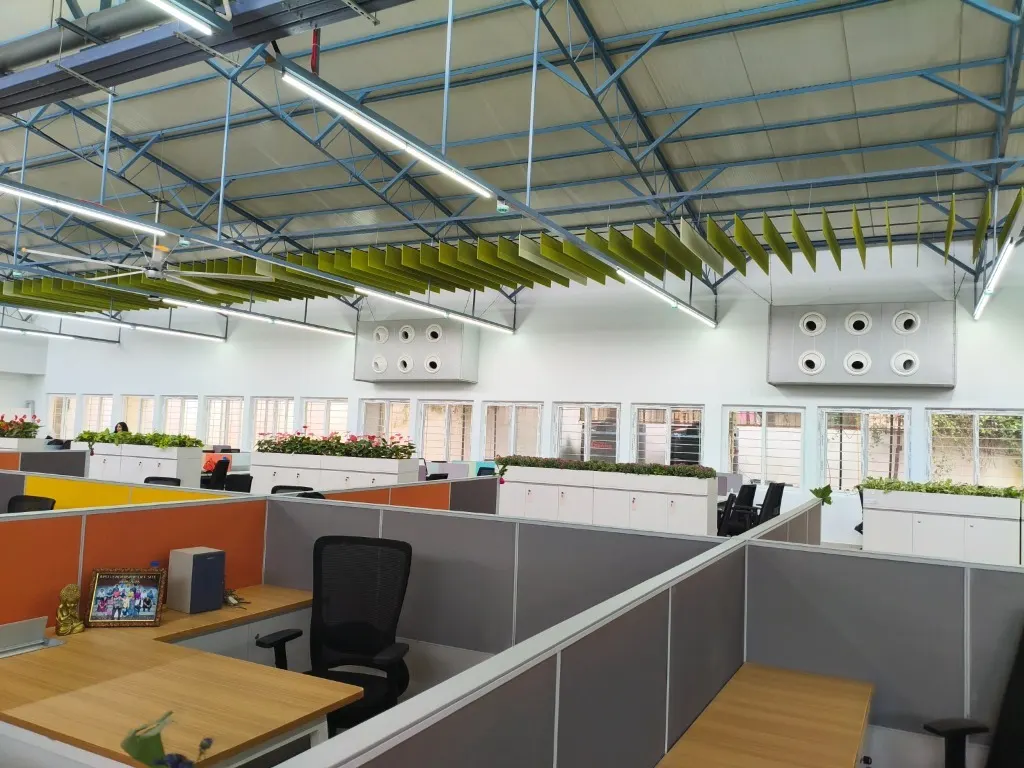 Open-Plan IT Workspace Evaporative Fresh Air Conditioning