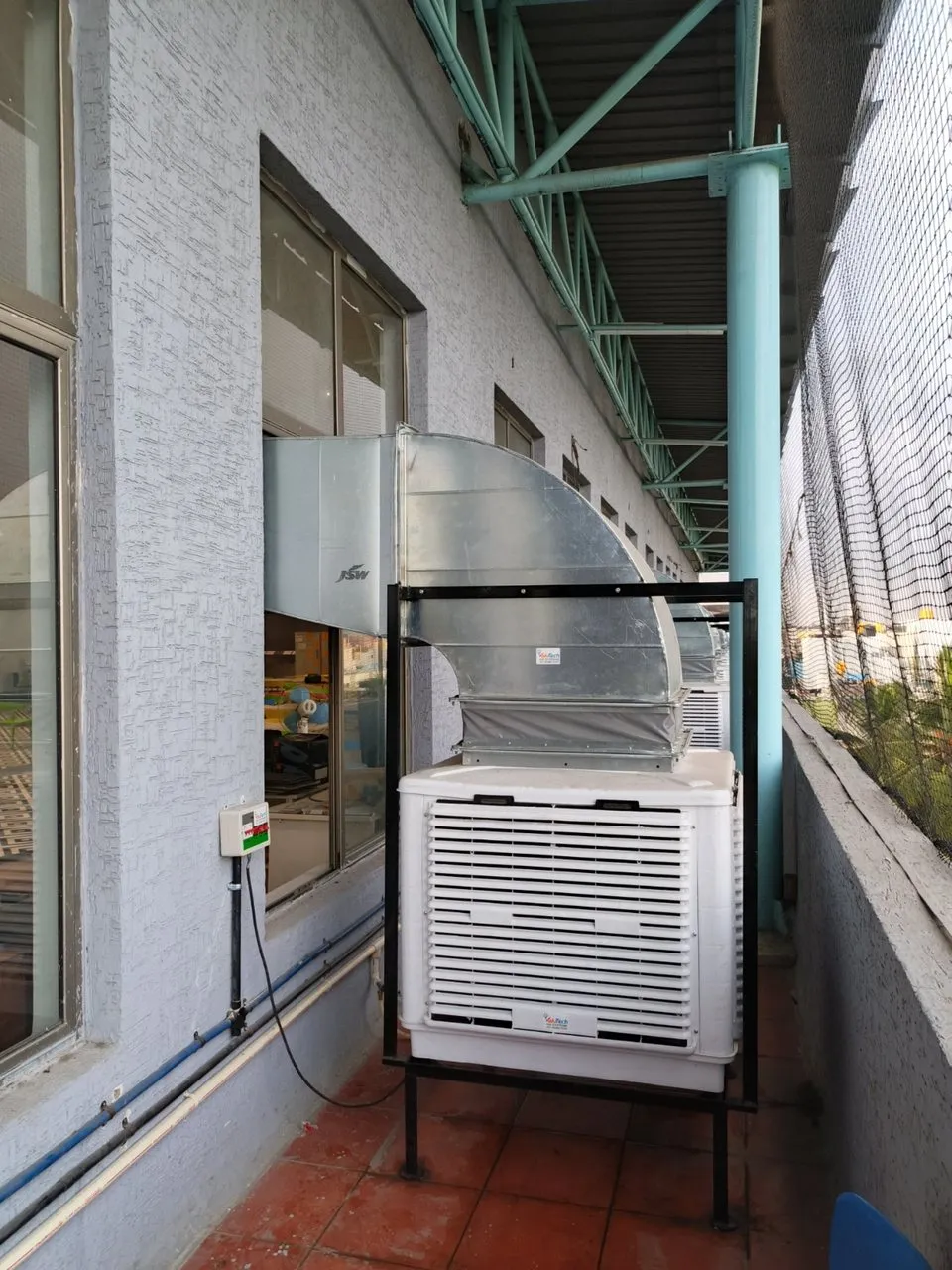 Outdoor Ductable Air Cooler with JSW Galvanized Ducting