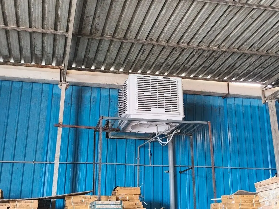 Heavy-Duty Industrial Rooftop Cooler Installation